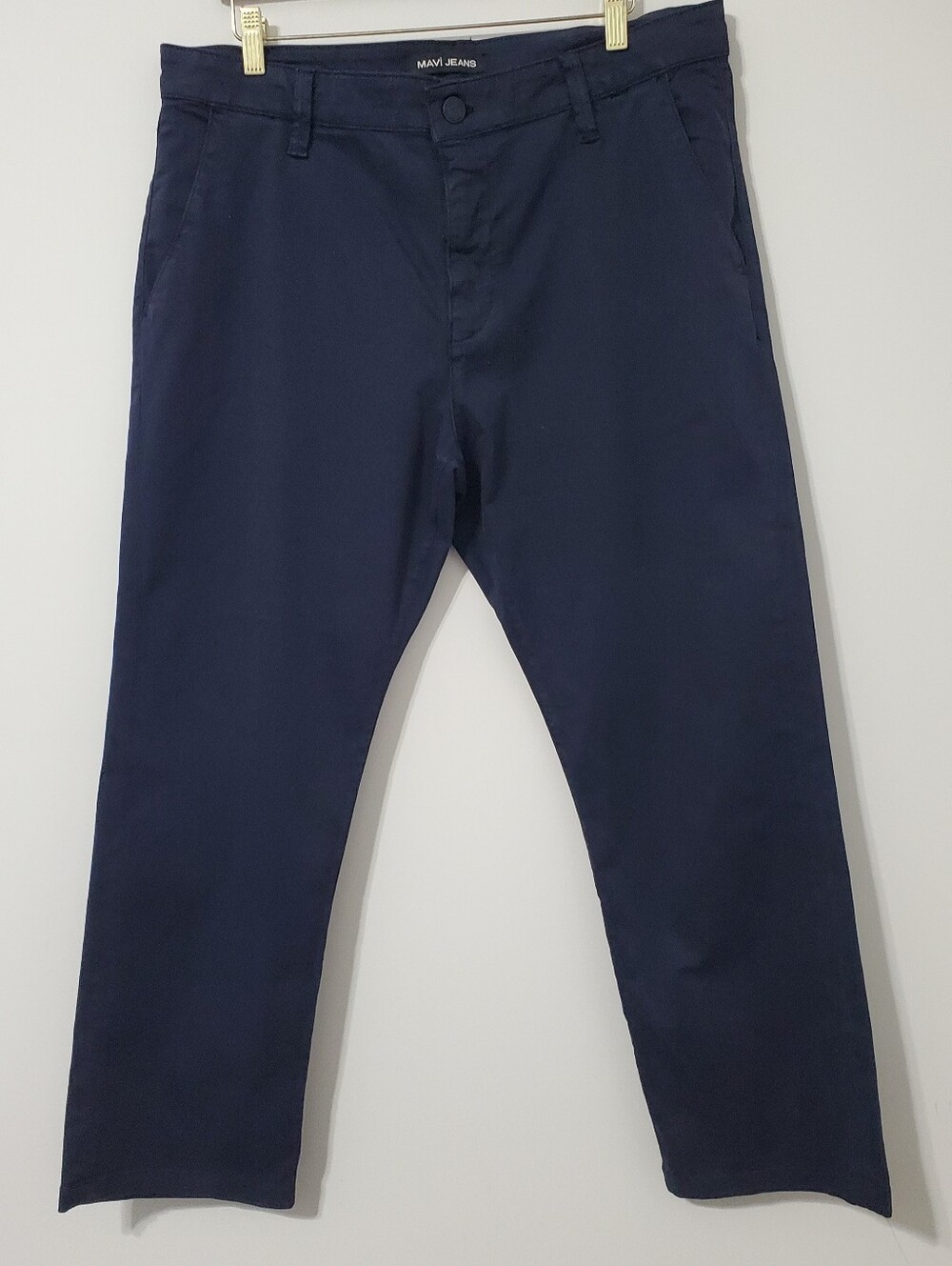 Mavi Philip Relaxed Straight Fit Chinos Navy Blue 38 Waist